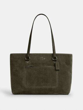 Coach Outlet Station Tote Bag In Suede